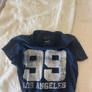 PacSun Blue Short Sleeve Tee with Graphic Design